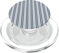 Striscia di ticchettio francese grigio e bianco acciaio PopSockets PopGrip per MagSafe