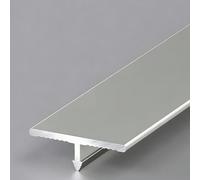 Striscia di Transizione A Forma di T, 4pcs 75cm Opaco Soglie in Alluminio, Triscia di Transiziones, Strisce di Copertura per Piastrelle Legno(Gun Grey,6mm/0.24inch)