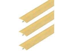 Striscia di Transizione a Forma di T in 3 Pezzi, Profilo Divisorio Piatto in PVC, Listello for Soglia di Giunzione Pavimento(Yellow,51.2x1.4"/130x3.6cm)