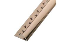 Striscia di transizione antiscivolo for moquette Dentata Lega di alluminio 3 modelli 90 cm Striscia di bordatura for soglie di porte for uso domestico/ufficio/cinema(Rose Gold,V 90cm/3ft)