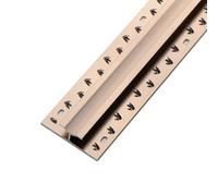 Striscia di transizione antiscivolo for moquette Dentata Lega di alluminio 3 modelli 90 cm Striscia di bordatura for soglie di porte for uso domestico/ufficio/cinema(Rose Gold,工 90cm/3ft)