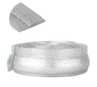 Striscia di transizione autoadesiva for pavimenti - Striscia di rilegatura for bordi in PVC impermeabile, lunga 1-20 m, larga 3,2 cm for una protezione sicura(Silver,L10m)