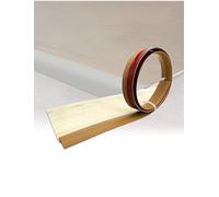 Striscia di transizione autoadesiva in PVC for pavimenti, modanatura di rifinitura rimovibile for pavimenti in moquette, piastrelle e laminato(Brown,3-5mm 3.5x600cm)