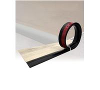 Striscia di transizione autoadesiva in PVC for pavimenti, modanatura di rifinitura rimovibile for pavimenti in moquette, piastrelle e laminato(Black,7-10mm 3.5x600cm)