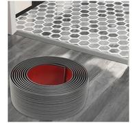 Striscia di transizione autoadesiva in vinile, 4-7,6 cm, flessibile e impermeabile, per pavimenti, per piastrelle, laminato e tappeti, facile da staccare e attaccare sulla soglia della porta (design