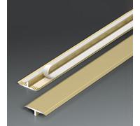 Striscia di transizione autoadesiva larga 25 mm, per transizioni a pavimento, impermeabile, striscia di separazione piatta per chiudere i giunti del pavimento, lunghezza regolabile individualmente