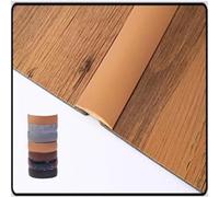 Striscia di transizione autoadesiva per giunti a pavimento, 1 m × 4 cm / 3,3 ft × 4,1 cm, striscia di separazione piatta per il collegamento di giunti del pavimento, profilo di transizione (marrone, 1