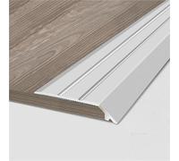 Striscia di transizione autoadesiva per pavimenti, in alluminio, striscia di transizione per soglia da moquette a piastrelle, striscia di copertura per porte