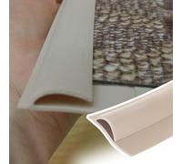 Striscia di transizione autoadesiva, protezione per bordi delle porte e dei bordi, per aperture delle porte, lunghezza 6 m, colore beige, lunghezza 6 m