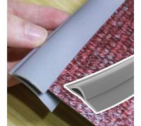 Striscia di transizione autoadesiva, protezione per bordi delle portiere e della finitura dei bordi dei bordi del tappeto (grigio, lunghezza 6 m)