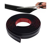 Striscia di transizione autoadesiva tagliabile da moquette a piastrella, da 3,30 a 9,84 piedi, protezione flessibile for bordi di tappeti da 1,2 pollici for porte(Black,Length 3.0m/9.84ft)