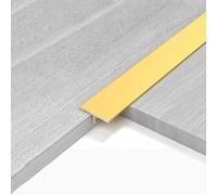 Striscia Di Transizione Con Profilo A T, 1 M × 3 Pezzi: Strisce Di Transizione In Lega Di Alluminio Per Il Collegamento Di Pavimenti Della Stessa Altezza(Matte Gold,12mm*1m)