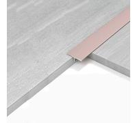 Striscia Di Transizione Con Profilo A T, 1 M × 3 Pezzi: Strisce Di Transizione In Lega Di Alluminio Per Il Collegamento Di Pavimenti Della Stessa Altezza(Rose Gold,12mm*1m)