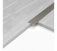 Striscia Di Transizione Con Profilo A T, 1 M × 3 Pezzi: Strisce Di Transizione In Lega Di Alluminio Per Il Collegamento Di Pavimenti Della Stessa Altezza(Gun Grey,12mm*1m)
