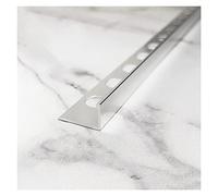 Striscia di transizione da legno a piastrella, riduttore per porte in vinile e piastrelle, facile da installare e tagliare, perfetta per porte scorrevoli e porte (argento, 90 cm)