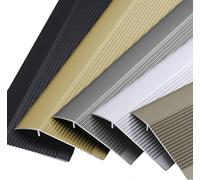 Striscia di Transizione del Pavimento della Rampa da 4 Pollici, Rivestimento del Bordo della Porta Nera per La Striscia di Transizione da Moquette A Piastrelle, Riduttore di Soglia per, Black