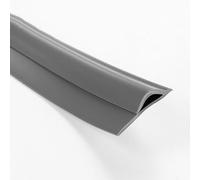 Striscia di transizione del pavimento, nastro adesivo in gomma antiscivolo per tappeti, striscia di protezione tagliabile per zerbino fino a 1 cm di altezza (dimensioni: 400 cm, colore: grigio scuro)