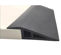 Striscia di transizione del pavimento, riduttore autoadesivo per pavimenti, perline per rampe di soglia, ideale per pendenze di altezza di 10-20 mm, striscia resistente per porta, lunghezza 1 m/2 m/5