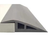 Striscia di transizione del pavimento, riduttore autoadesivo per pavimenti, perline per rampe di soglia, ideale per pendenze di altezza di 10-20 mm, striscia resistente per porta, lunghezza 1 m/2 m/5