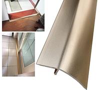 Striscia di Transizione della Barra della soglia della Porta per Pavimenti/Porte/Porte/Pavimenti Irregolari, Strisce di Transizione in Alluminio autoadesive Larghe 5 cm/2 Pollici (Colore: Oro,
