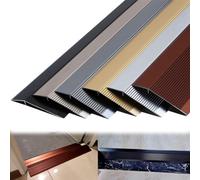 Striscia di transizione extra larga in alluminio, 10 cm, antiscivolo, resistente, laminato, per collegamenti al pavimento, facile da installare, soluzione decorativa per la casa