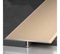 Striscia di transizione extra larga in lega di alluminio a forma di T per pavimenti in piastrelle e porte