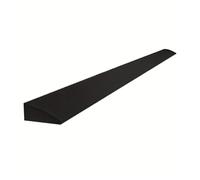 Striscia Di Transizione Flessibile In Silicone Da 90 Cm For Fessure Del Pavimento, Rampa Di Soglia Autoadesiva Impermeabile, Copertura Del Bordo Senza Soluzione Di Continuità For Porte(Black,2*1.2cm)