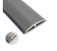 Striscia di transizione for moquette in PVC da 1 pezzo - for la transizione da moquette a piastrelle e pavimento, installazione e taglio, ideale for aree ad alto traffico(Gray,Length 5m(16.5ft))