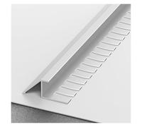 Striscia Di Transizione For Pavimenti In Alluminio For Fessure Irregolari, Soglia Universale Tra Piastrelle, Legno E Moquette, Tagliabile E Durevole, Impermeabile E Antiruggine(White,22mm)