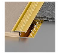 Striscia Di Transizione For Pavimenti In Alluminio For Moquette, Piastrelle E Pavimenti In Legno. Facile Da Tagliare E Installare. For Proprietari Di Case E Ristrutturatori.(Gold)
