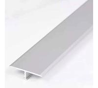 Striscia di transizione for pavimenti in alluminio - Modanatura a T da 270 cm for pavimenti in vinile e laminato(Silver)