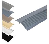 Striscia di Transizione for Pavimenti in Alluminio, Profilo for Soglie 90×7,5 cm for Rampé di Accesso, Collega Differenze di Altezza 0,8-3 cm(Bleu)