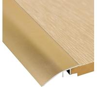 Striscia di transizione for pavimento della porta, Strisce di copertura for pavimento autoadesive/Strisce di collegamento for spazi, for altezza soglia inferiore a 1 mm(Gold,Length 100cm/39 in)