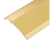 Striscia di transizione in alluminio antiscivolo, larga 10 cm, perfetta per l'accesso alla sedia a rotelle, rampa resistente, lunga 90 cm, ideale per porte e pavimenti