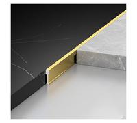 Striscia Di Transizione In Alluminio Resistente Da 3 * 80 Cm For La Copertura Delle Giunture Del Pavimento, Modanatura Della Soglia Antiscivolo, Protezione For Bordi In Lega Di Alta(Gold,11.6mm)