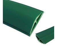 Striscia di transizione in PVC resistente per tappeti e piastrelle, protezione dei bordi lunga da 1 m a 20 m, per una transizione senza soluzione di continuità, colore verde, lunghezza 5 m