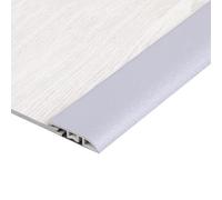 Striscia di Transizione Pavimento in PVC Larga 4,5 cm, Striscia di Soglia Laminato per Colmare Gli Spazi tra Pavimenti in Legno e Piastrelle(Argento)