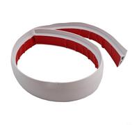 Striscia di transizione per pavimenti in laminato a acrilico o resina, riduttore per bordi in PVC per transizioni lisce del pavimento interno (bianco)