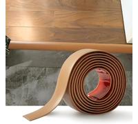 Striscia di transizione per pavimenti in PVC, autoadesiva, 9 m, listello divisorio piatto in PVC, profilo laminato per pavimenti, listelli di giunzione per porte, 5 cm, marrone chiaro