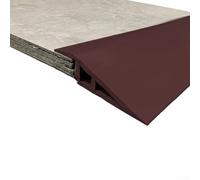Striscia di transizione per pavimenti in PVC lunga 99 cm, per pavimenti in laminato e piastrelle, con design piatto per coprire gli spazi vuoti e migliorare la sicurezza (marrone scuro)