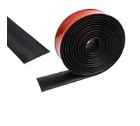 Striscia di transizione per pavimenti in PVC, Striscia di transizione for pavimento autoadesiva in PVC, soglia, rampa, nera, lunghezze multiple, confezione da 1(20m/65.6ft)