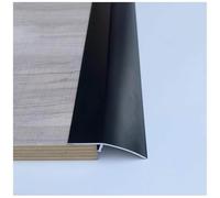 Striscia di Transizione per Pavimenti, Piastrelle Laminate Rampe di Soglia, Striscia di Soglia Scanalata Larga 5cm, Riduttore di Sovrapposizione Moquette Piastrelle(Size:130cm/51in,Color:black)