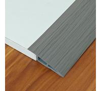 Striscia di Transizione per Pavimento Autoadesiva | Rampa Soglia in PVC | Profilo di Regolazione Dell'altezza | Profilo Terminale | per Dislivello di 19-21mm (Laminato, Parquet, Bordi di Piastrelle)