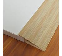 Striscia di Transizione per Pavimento Autoadesiva | Rampa Soglia in PVC | Profilo di Regolazione Dell'altezza | Profilo Terminale | per Dislivello di 9-11mm (Laminato, Parquet, Bordi di Piastrelle)