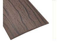 Striscia di transizione per pavimento da 1m*5cm, striscia autoadesiva per soglia in PVC, striscia di finitura per bordo di pavimento in laminato piatto - Noce