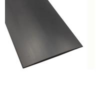 Striscia di transizione per pavimento da 1m*5cm, striscia di soglia per pavimento autoadesiva in PVC, striscia di finitura per pavimenti in laminato piatto - Nero