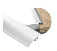 Striscia di transizione per pavimento in alluminio, 43 mm di larghezza, riduttore per porta/tappeto/piastrelle, barra di transizione liscia per porte, anti-inciampo, facile installazione