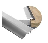 Striscia di transizione per pavimento in alluminio, 43 mm di larghezza, riduttore per porta/tappeto/piastrelle, barra di transizione liscia per porte, anti-inciampo, facile installazione