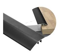 Striscia di transizione per pavimento in alluminio, 43 mm di larghezza, riduttore per porta/tappeto/piastrelle, barra di transizione liscia per porte, anti-inciampo, facile installazione