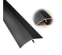 Striscia di Transizione per Pavimento Irregolare in Metallo, per Dislivello di 7-25mm, Impermeabile Soglia di Dislivello Pavimento(Black,5.2x270cm(3x90cm))